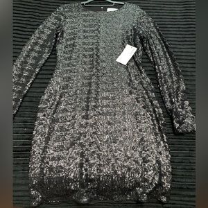 Black sequin dress